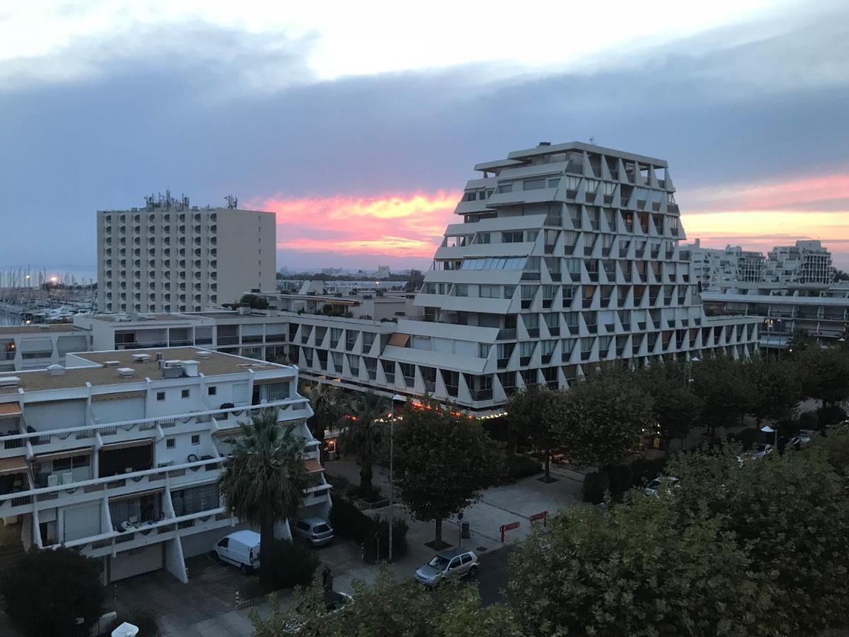 Studio 2-3 Pers Parking Clim Vue Port Et Mer La Grande Motte Bagian luar foto