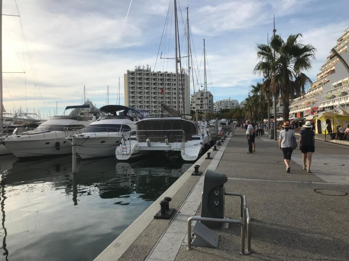 Studio 2-3 Pers Parking Clim Vue Port Et Mer La Grande Motte Bagian luar foto