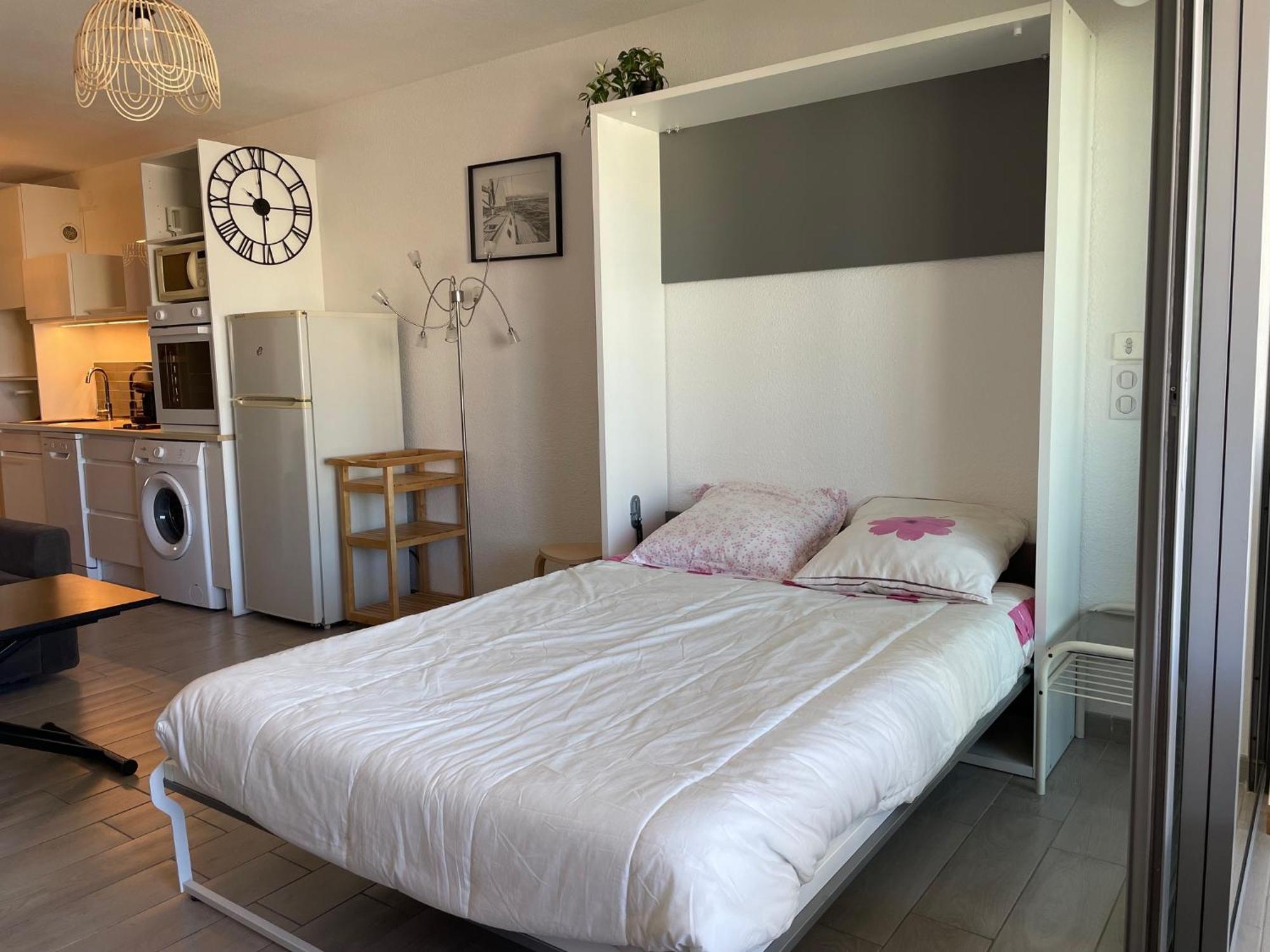 Studio 2-3 Pers Parking Clim Vue Port Et Mer La Grande Motte Bagian luar foto
